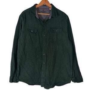 Woolrich Green 100% Cotton Flannel Shirt   Size: XL